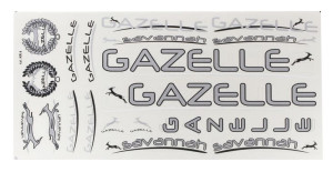 Rower Naklejka Gazelle Savannah Szara 330x160mm