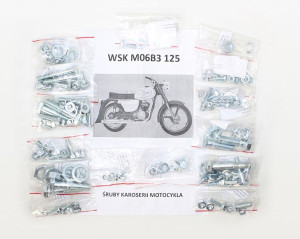 Komplet Śrub Motocykla (bez Śrub Silnika) Wsk M06b3 125 Gil