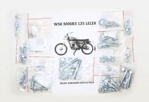 Komplet Śrub Motocykla (bez Śrub Silnika) Wsk M06b3 125 Lelek