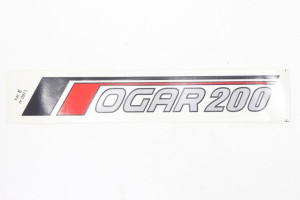 Naklejka Romet Ogar 200 Czarny/czer Prawa 220x40mm