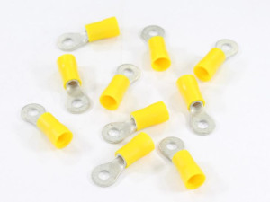 Końcówka Oczkowa M4 Izolowana 4,3mm, 4-6mm, 10szt