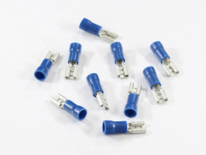 Konektor Płaski 4,8mm Żeński Izolowany, 0,5mm, 1,5-2,5mm