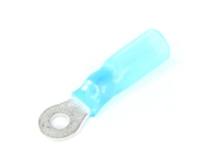 Końcówka Oczkowa M3 Izolowana, 3,7mm, 1,5-2,5mm, Osłona Termokurczliwa