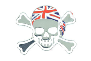 Emblemat Znaczek Czaszka Mod 10