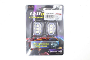 Lampa Przód 3 X Dioda Led Zw-335 Biała Migająca