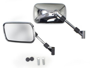 Lusterka Motocyklowe Skuter Atv Motorower Chrom M10 Oxf-1442 E9 Kpl.ox