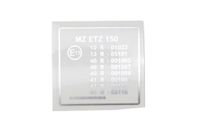 Naklejka Mz Etz 150 Główki Ramy