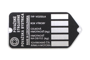 Tabliczka Znamionowa Jawka Babetta 50/21