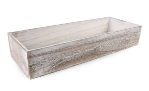 Podłużna Skrzynka Drewniana 46x17x8 Cm