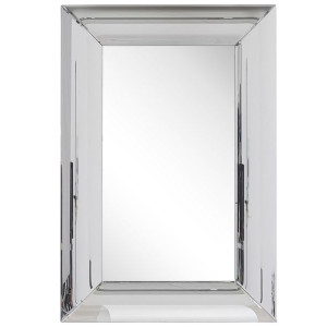 Lustro ścienne 60 x 90 cm srebrne BODILIS