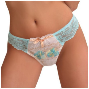 Majtki Stringi z koronką Kwiatowy wzór Alison XL Alison stringi - XL
