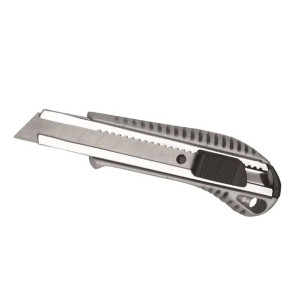 Nóż Na Ostrza Łamane 18mm 'dedra' Korpus Metalowo-gumowy