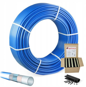 Rura Do Podłogówki Pert Blue 16x2 200m Pex Spinki