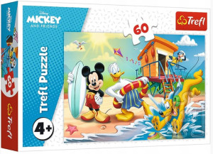 Trefl: Puzzle 60 el. – Myszka Miki: Ciekawy dzień
