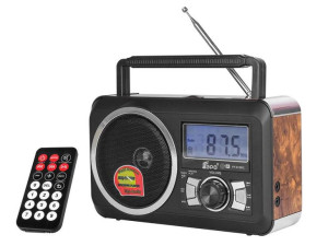 Radioodbiornik przenośny z USB+czytnik kart+pilot KARAOKE