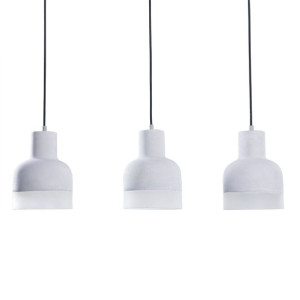 Lampa wisząca 3-punktowa betonowa szara LUNI