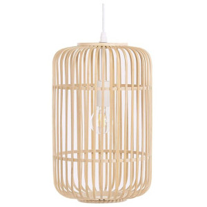 Lampa wisząca bambusowa jasne drewno AISNE
