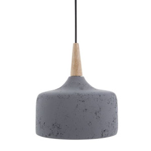 Lampa wisząca gipsowa szara BURANO