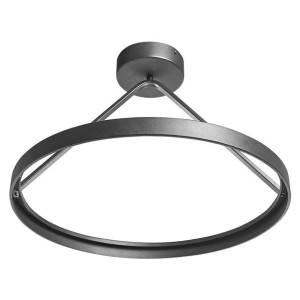 Lampa wisząca LED metalowa czarna AGNO