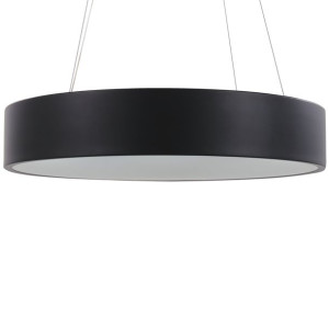 Lampa wisząca LED metalowa czarna LENYA