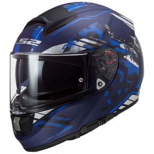 KASK MOTOCYKLOWY LS2 FF397 Vector Stencil Blue XL