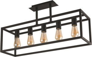 Lampa Sufitowa Żyrandol Led Nowodvorski Crate Czarna, Stal 9047