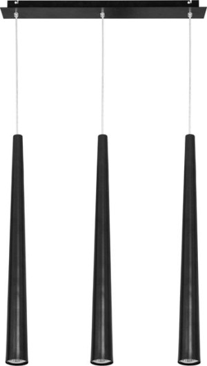 Lampa Wisząca Żyrandol Led Nowodvorski Quebeck Czarna, Aluminium 5406