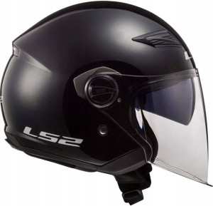 KASK MOTOCYKLOWY LS2 OF569 Track S czarny otwarty