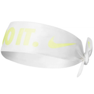 Opaska na głowę nike dri-fit tie biało-żółta n1003463132os