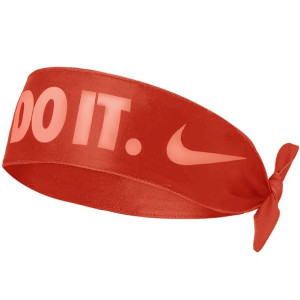Opaska na głowę nike dri-fit tie czerwona n1003463643os