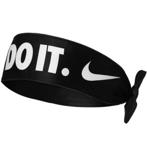 Opaska na głowę nike dri-fit tie czarno-biała n1003463027os