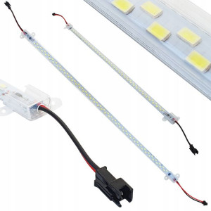 Listwa Led 50cm Białą Zimna 72 Led 230v Lampa