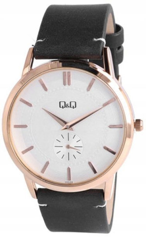 Zegarek męski Q&Q QA60-806 Różowe złoto