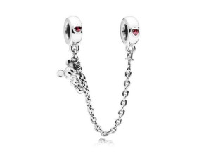 Srebrny Koralik Charms Beads Chain Myszka Mouse