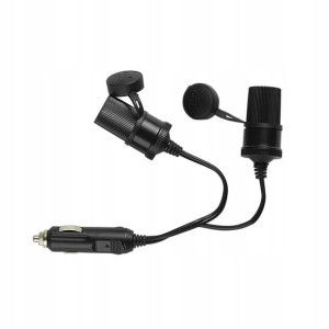 2x Gniazdo rozgałęziacz 12V 24V kabel 18cm