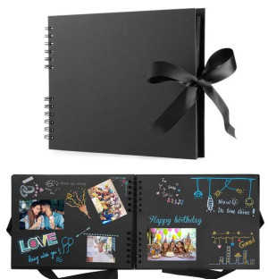 Album do SCRAPBOOKING zeszyt klaser 50 CZARNY A4