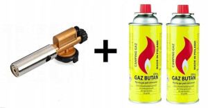 Palnik Gazowy Żeliwny Lutlampa + 2gaz