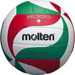 Piłka siatkowa molten v5m2000 biało-czerwono-zielona