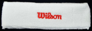 Opaska na głowę wilson biała wr5600110