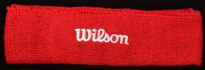Opaska na głowę wilson czerwona wr5600190