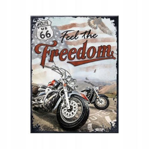 MAGNES ROUTE 66 Freedom 6X8 cm nostalgic art 14393