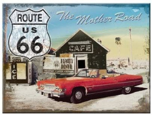 MAGNES ROUTE 66 Mother 6X8 cm nostalgic art 14179