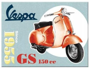 MAGNES VESPA GS 150 6X8 cm nostalgic art 14384