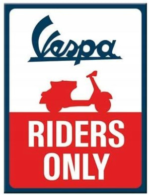 MAGNES VESPA RIDERS 6X8 cm nostalgic art 14380