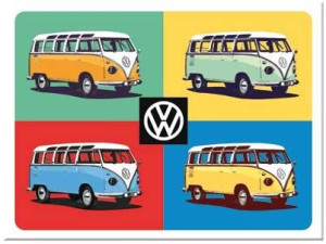 MAGNES VOLKSWAGEN BULLI 6X8 cm nostalgic art 14388