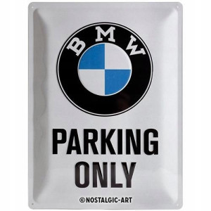 PLAKAT BLACHA BMW PARKING 30X40 nostalgic art