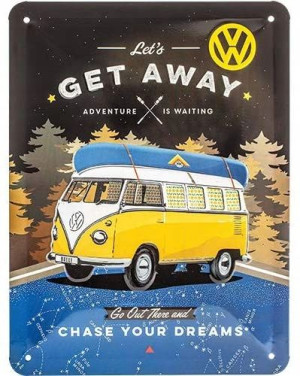 PLAKAT BLACHA VOLKSWAGEN BULLI 15X20 nostalgic art