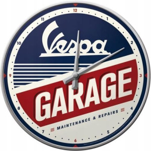 ZEGAR ŚCIENNY VESPA GARAGE analogowy nostalgic art