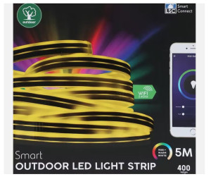 TAŚMA LED RGB LSC SMART 5 m 20 W wifi na zewnątrz wewnątrz kolorowa biała