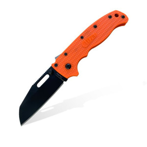 Nóż składany Demko Knives AD20.5 Shark Foot AUS10A DLC Orange Grivory